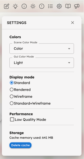 Use the Visualizer - Display settings