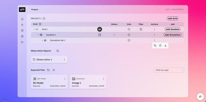 Set Up Project - Project Page